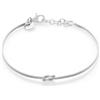 Louis Ciocchetti dal 1887 Bracciale Argento 925 Con Nodo, Regolabile 16cm+4cm, Nodo Simbolico per Amore, Amicizia e Infinito e San Valentino, Made in Italy
