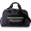 Armani Exchange A|X ARMANI EXCHANGE 9524122R83700736 - Borsone da uomo, modello Milano/New York, taglia unica, colore: Blu/Nero, blu/nero, taglia unica, Borsone Milano/New York in tessuto