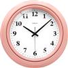 TAHEAT Orologio da Parete Silenzioso Moderno Rosa Bambini 25cm | Rotondo | Batteria Inclusa | Ideale per Camera Bambini Soggiorno Cucina