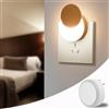 Wixzor Luce Notturna bambini, Luce Notturna con Sensore Crepuscolare Luminosità Regolabile in Modo Continuo Luci Notturne per Camera dei Bambini, Bagno, Corridoio, Cucina, Scale, Biancocaldo, 0.3w