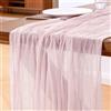 Foatcox Runner da Tavolo Rosa, 300 x 90 cm Runner da Tavolo in Garza Bohémien Adatto per Matrimoni, Feste, Natale, Capodanno, Baby Shower, Addii al Nubilato e Decorazioni da Tavola