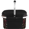 ALLCAMP OUTDOOR GEAR ALLCAMP Cestino Picnic Pieghevole - Cestino Per la Termico per Alimenti Freddi con Coperchio,Cestino Picnic Rimovibile,Cestino Termico con Telaio in Alluminio,Borsa Frigo Spesso（Piccolo-ciliegia）