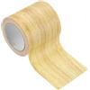 PATIKIL Pellicole Adesive Legno Autoadesivo 4,57M x 5,7cm Carta Adesiva per Mobili Legno Riparazione Pellicola Autoadesiva Effetto per Pavimenti Porte Tavoli Sedie Armadi, Quercia Gialla