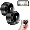 Aderpmin Secret Scope - Mini telecamera di sicurezza wireless Wifi 1080p HD, mini monitor senza fili con funzione di visione notturna, registrazione in tempo reale, per sorveglianza all'aperto, colore: nero