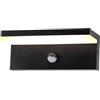 Partenopea® Applique lampada a LED Lampada da parete per mura esterno plafoniera balcone giardino androni impermeabile (Luce Bianca naturale 4000K, Rettangolare con sensore movimento)