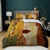 XCQHZYQ Set di Biancheria da Letto 200x200 cm Le Lacrime Di Klimt Copripiumino Poliestere per Adulti e Ragazzi con Cerniera, Incluso 1 Copripiumino e 2 Federe, per Letto Singolo, Matrimoniale