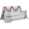 PENSIERI DELICATI Telo Copridivano 180 x 290 cm Made in Italy, Copritutto 100% Cotone Puro, Fantasia Gattini Grigio, Ideale come Telo Arredo, Salvadivano o Copriletto Estivo (1 Piazza)