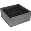 Bigso Box of Sweden Organizer cassetto grande - Organizer armadio cassetti con 16 scomparti - Divisore cassetto per armadi e cassetti - Ideale per oggetti grandi - grigio