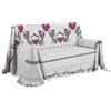 PENSIERI DELICATI Telo Copridivano 180 x 290 cm Made in Italy, Telo Copritutto 100% Cotone Puro, Fantasia Gattini Rosa, Ideale come Telo Arredo, Salvadivano o Copriletto Estivo (1 Piazza)