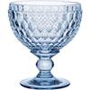 Villeroy & Boch - Boston col. Coppa da spumante blue, bicchiere stravagante e dal design elegante per prosecco e champagne, cristallo, blu, 400 ml