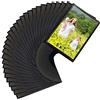 Sooyee Confezione da 30 cornici magnetiche per frigorifero, 12,7 x 17,8 cm, cornice magnetica per frigorifero (nero)