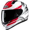 HJC Casco C10 HIPER Bianco Rosso HJC