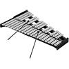 Wakects Kit di Campana Glockenspiel 32 Note con Base in Legno, Alluminio, con Sacchetto, per Adulti