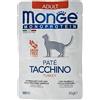 Monge Natural Superpremium Monoprotein* ADULT TURKEY, cibo umido per gatti (cibo umido a base di tacchino, ricco di fibre, cibo per gatti senza cereali, 85 g)