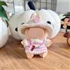 MUNSKT Cute Clothing Outfit for Labubu Dolls Jumper Felpa con cappuccio Mini Plush Dolls Accessories DIY Gifts for Adults Children