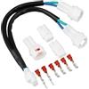 EMSea 1 Set Di Collegamento Di Alimentazione Ausiliaria USB Con Splitter A Y Compatibile Con Suzuki DL 650 1050 V-Strom GSX-S 100