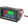 Fasizi 2Pcs Indicatore del livello di carica della batteria dell'auto 12V -72V Tester del tester della capacità della batteria al litio Display LED Tester Voltmetro - Blu