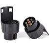 VOANZO 2PCS 7 a 13 Adattatore Spina Rimorchio 13 Pin a 7 Pin Spina Gancio Auto Connettore per Camion Rimorchio Caravan Camper Barca
