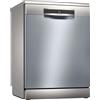 Bosch Elettrodomestici Bosch SMS6ECI07E Serie 6, Lavastoviglie da libera installazione, EfficientDry, HomeConnect, Diagnostica da remoto, Acciaio, 60 cm