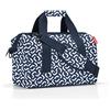reisenthel allrounder M - Borsa da Medico Multifunzione per Viaggio, Lavoro e Tempo Libero, Multitasche con Tracolla Rimovibile, Tessuto Idrorepellente, 18 L, Fantasia Signature Navy