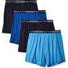 Nautica 4 Pack Classic Cotton Loose Knit Boxer Pantaloncino, Peacoat/Aero Blu/Sea Cobalt-Confezione da 4, L (Pacco da 3) Uomo