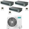 Hisense Climatizzatore Condizionatore Hisense Canalizzabile R32 Trial Split Inverter 9000 + 12000 + 18000 BTU con U.E. 4AMW81U4RJC Classe A++/A+