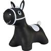 Hoppimals Space Hopper Cavallo Gonfiabile per Bambini di età Pari o Superiore a 12 Mesi - Imballo con Confezione Regalo, Pompa Inclusa - Cavalcabile Bambino, Palla rimbalzante per Bambini - Nero