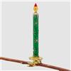 EDG Enzo De Gasperi Addobbo per Albero di Natale Candela 18cm Verde