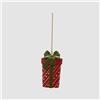 EDG Enzo De Gasperi Addobbo XMAS Decorazione di Natale Pacco Regalo 10cm