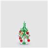 EDG Enzo De Gasperi Decorazione Natalizia Pino Decori 16x7,5cm Vetro