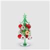EDG Enzo De Gasperi Decorazione Natalizia Pino Decori 22x8cm Vetro