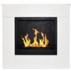 Divina Fire Camino a bioetanolo da terra in legno bianco Made in Italy Michelangelo 96x36x90h