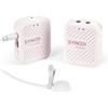 Synco Microfono Wireless G1 Rosa con Trasmettitore e Ricevitore