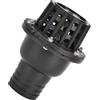 Fafeicy Valvola di Fondo 2 Pollici PVC Nero per Irrigazione e Pompa Acqua, Valvola di Ritegno a Bassa Pressione per Idraulico Giardino
