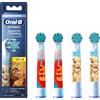 PROCTER & GAMBLE SRL Oral B testine di ricambio per spazzolino Re Leone - 4 testine setole Morbide