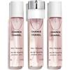 CHANEL CHANCE EAU TENDRE - TWIST AND SPRAY SET DI RICARICHE EAU DE TOILETTE 3X20ML