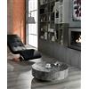 STONES HOME FURNITURE Tavolino Round in pietra grigia FS/137/G