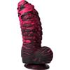 SuperLove Monster Dracarys Liquid Silicone Dildo Thick Red-Black