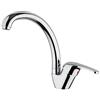 Paini - Rubinetto Miscelatore Monocomando Cucina, Lavello, Cromato, Leva laterale , bocca conica orientabile, Design moderno, interamente prodotto e lavorato in Italia