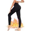 BENNIES Leggings Termici Donna Palestra Pantaloni Sportivi Pantacollant Inverno Leggins Contenitivi Modellanti Push up Abbigliamento Yoga Running Nero L