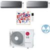Lg Climatizzatore Condizionatore LG Artcool Mirror AI Air + Artcool Gallery PHOTO R32 Wifi Trial Split inverter 9000 + 9000 + 12000 BTU con U.E. MU3R21 Classe A+++/A+ NOVITA' 2025