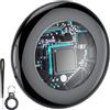 Tukio Air Tracker Tag, Smart Tracker Localizzatore Funziona con Apple Dov'è App (solo iOS, NON per Android), Bluetooth Trova Oggetti per Chiavi/Valigie/Portafogli, Batteria Sostituibile, Nero Puro / 1 pz