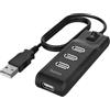 Hama Hub Usb, 4 Porte, Usb 2.0, 480 Mbit/S, Interruttore On/Off