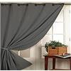 Homemaison - Tenda oscurante con funzione ignifiuga, classe M1, colore grigio