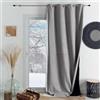 HomeMaison.com Tenda isolante - Tenda termica - Tenda oscurante - Tenda grigia perla - Tenda 140 x 180