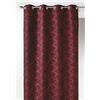 HomeMaison 09348-8-AL - Tende jacquard con occhielli rotondi, 140 x 260 cm, colore: Bordeaux/Argento