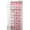 Homemaison, Tenda in Organza e Tessuto Jacquard, Rosso (Rot), 140 x 240 cm