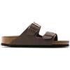 Birkenstock Arizona Birko-Flor, Zoccoli Unisex Adulto, Moka, 44 EU
