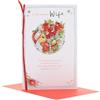 UK Greetings Disney Winnie the Pooh Biglietto di Natale per moglie - Bouquet design