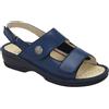 Scholl EMILIA ELASTIC SANDAL LEATHER WOMAN NAVY BLUE 40 MATERIALE PELLE+ELAST. FODERA TOMAIA PELLE SCAMOSCIATA SOTTOPIEDE PELLE SCAMOSCIATA SUOLA PU FITTING G ALTEZZA TACCO 25 COLLEZIONE